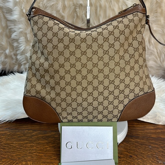 Gucci Bree GG Monogram Hobo Bag 👜 Excellent Preloved Condition w/ Dustbag & COA - Picture 16 of 17